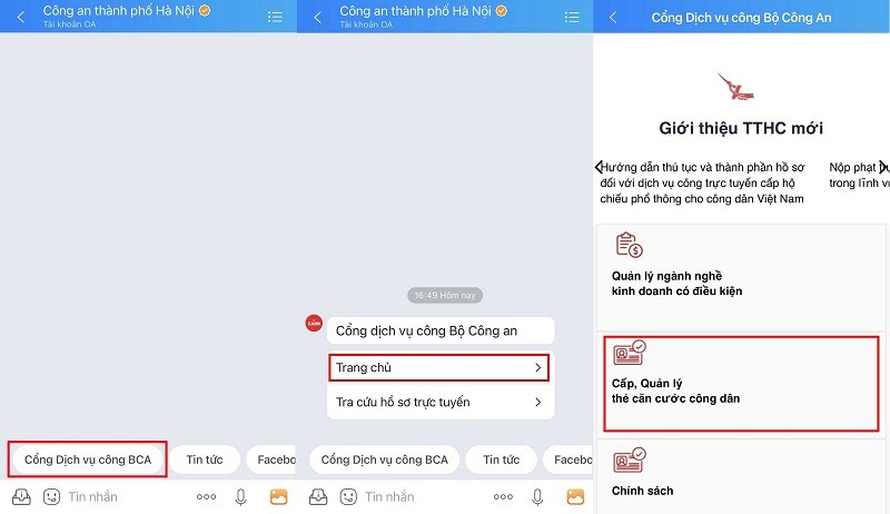 Cách đổi thẻ Căn cước công dân qua Zalo đơn giản không nên bỏ qua Cách đổi thẻ Căn cước công dân qua Zalo đơn giản không nên bỏ qua