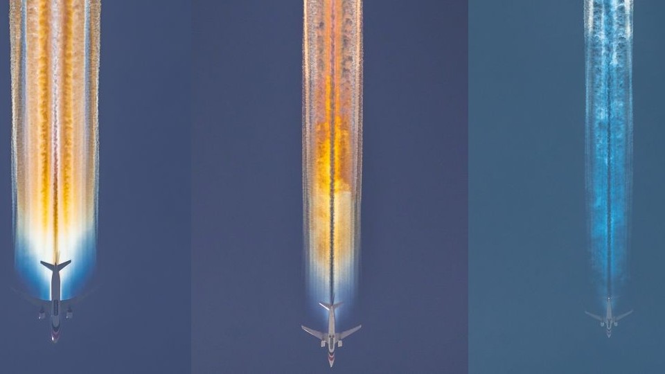 Nhiếp ảnh gia Ấn Độ ghi lại những hình ảnh cầu vồng hiếm gặp sau đuôi máy bay