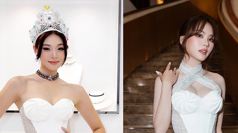 Khi các Hoa hậu thế giới đến Việt Nam công tác chọn đầm trắng nhà thiết kế Lê Ngọc Lâm