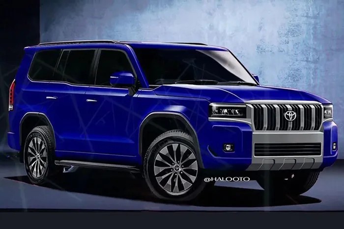 Toyota Land Cruiser Prado 2024 sở hữu thiết kế đầu xe vuông vức và thẳng đứng. Toyota Land Cruiser Prado 2024 sở hữu thiết kế đầu xe vuông vức và thẳng đứng.