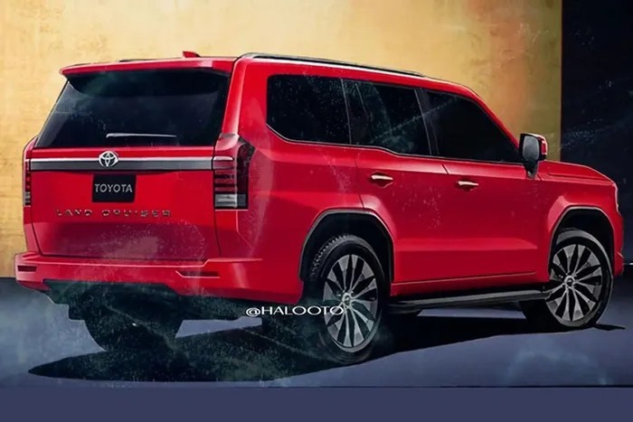 Toyota Land Cruiser Prado 2024 trang bị cửa cốp mở lên. Toyota Land Cruiser Prado 2024 trang bị cửa cốp mở lên.