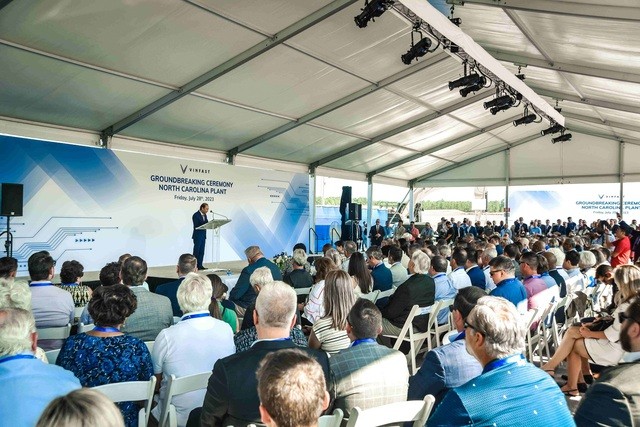 VinFast chính thức khởi công xây dựng nhà máy sản xuất xe điện tại Mỹ