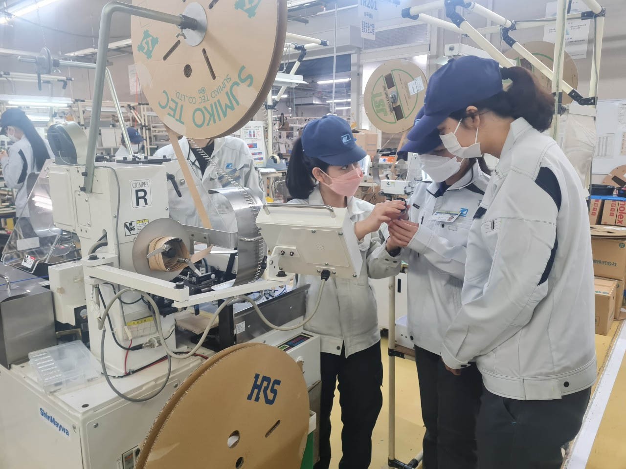 Các thực tập sinh được đào tạo nghề Các thực tập sinh được đào tạo nghề