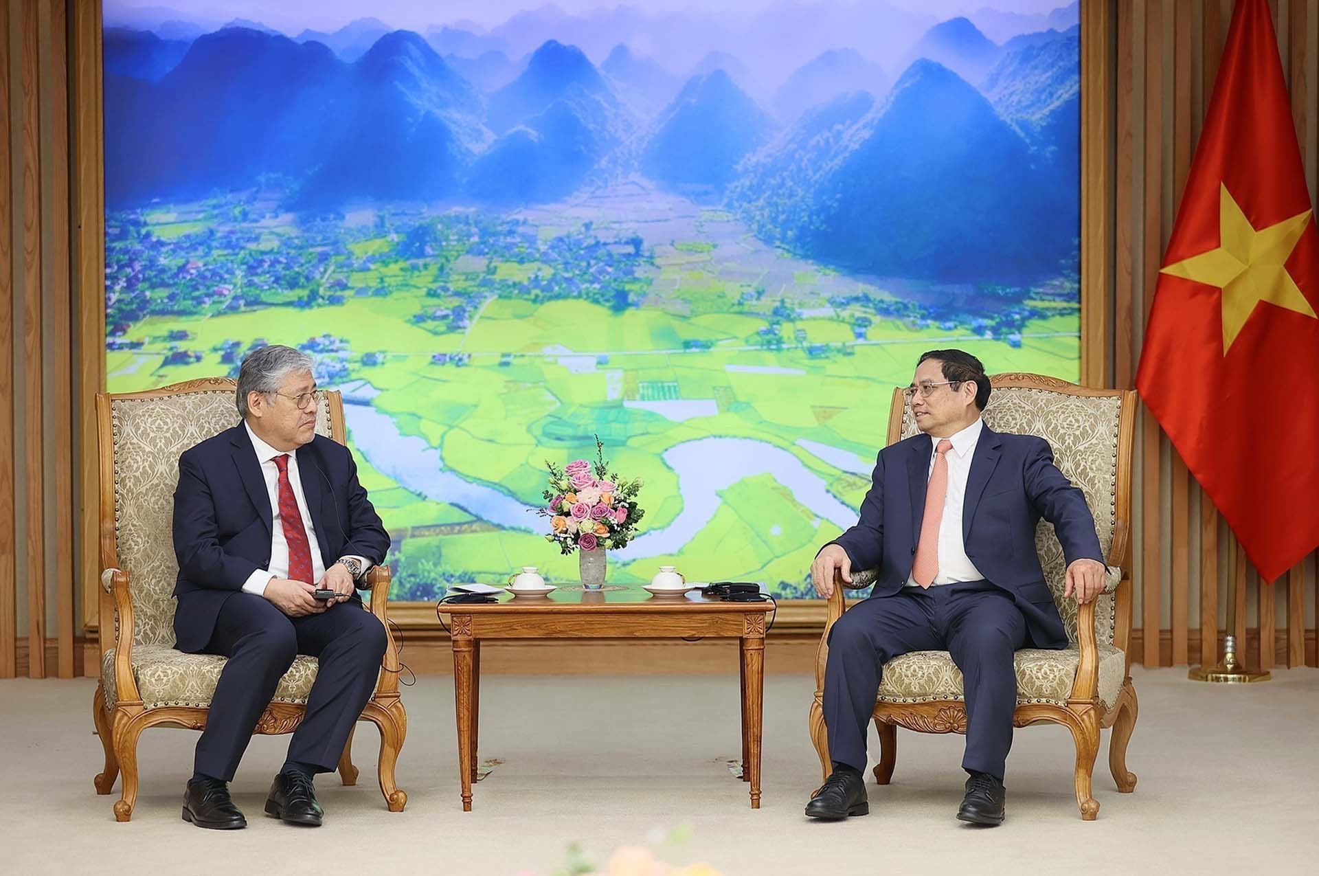 Thủ tướng Phạm Minh Chính tiếp Bộ trưởng Ngoại giao Philippines Enrique Manalo. (Nguồn: TTXVN) Thủ tướng Phạm Minh Chính tiếp Bộ trưởng Ngoại giao Philippines Enrique Manalo. (Nguồn: TTXVN)