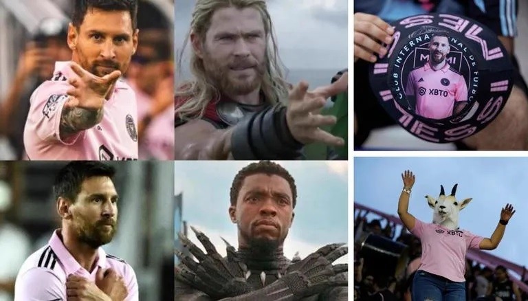 Messi và những kiểu mừng bàn thắng đậm văn hóa Mỹ. (Nguồn: Twitter/MLS)