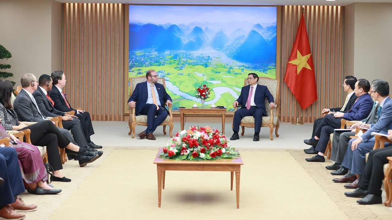 Các nghị sĩ Hoa Kỳ mong muốn thúc đẩy hơn nữa quan hệ hai nước, nhất là quan hệ kinh tế, thương mại, duy trì bền vững các chuỗi cung ứng. (Nguồn: VGP News)