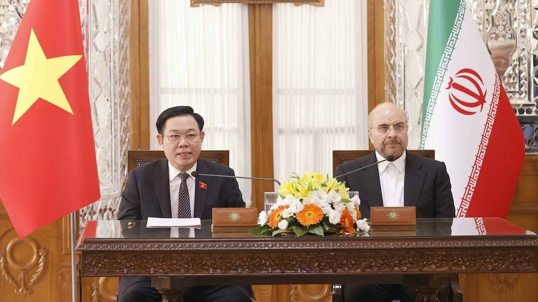 Chủ tịch Quốc hội Việt Nam-Iran họp báo chung sau hội đàm, nhất trí thúc đẩy hơn nữa quan hệ hữu nghị, hợp tác