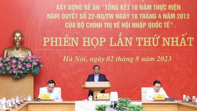 Kết luận tại Phiên họp lần thứ nhất xây dựng đề án tổng kết thực hiện Nghị quyết 22 về hội nhập quốc tế
