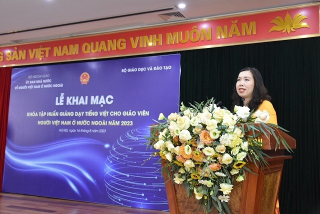 Khai giảng Khóa tập huấn giảng dạy tiếng Việt cho giáo viên người Việt Nam ở nước ngoài năm 2023