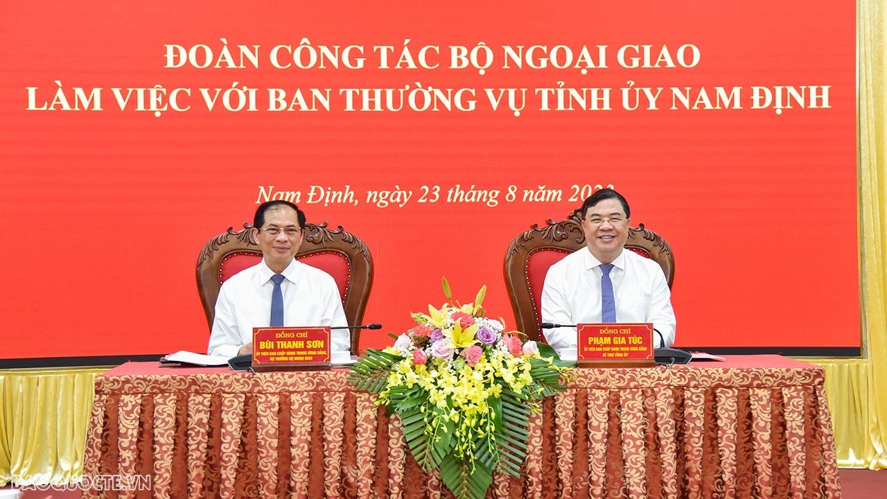 Bộ Ngoại giao phối hợp với tỉnh Nam Định triển khai công tác đối ngoại và ngoại giao phục vụ phát triển kinh tế - xã hội
