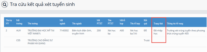 Cách xác nhận nhập học trực tuyến năm 2023