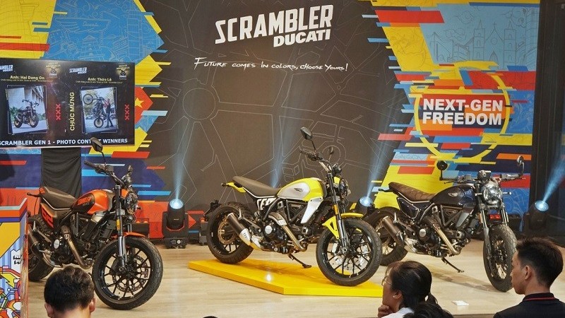 Cận cảnh Ducati Scrambler 2023 ra mắt tại TP Hồ Chí Minh, giá từ 379 triệu đồng