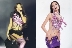 Biểu diễn tại Mỹ, Lisa BlackPink diện trang phục gợi cảm của nhà thiết kế Việt