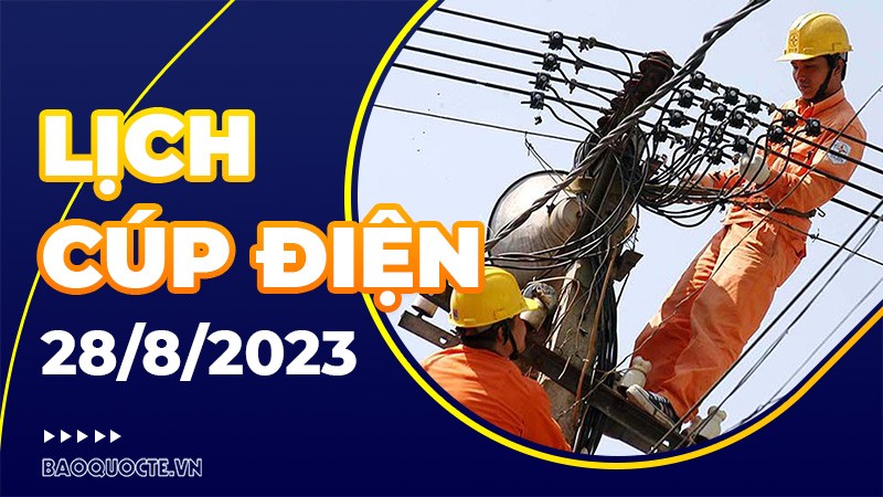 Lịch cúp điện Bình Phước hôm nay ngày 30/8/2023