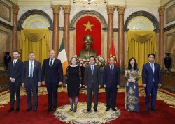 Chủ tịch nước Võ Văn Thưởng tiếp các Đại sứ Ireland, Italy, Hàn Quốc, Lithuania trình Quốc thư