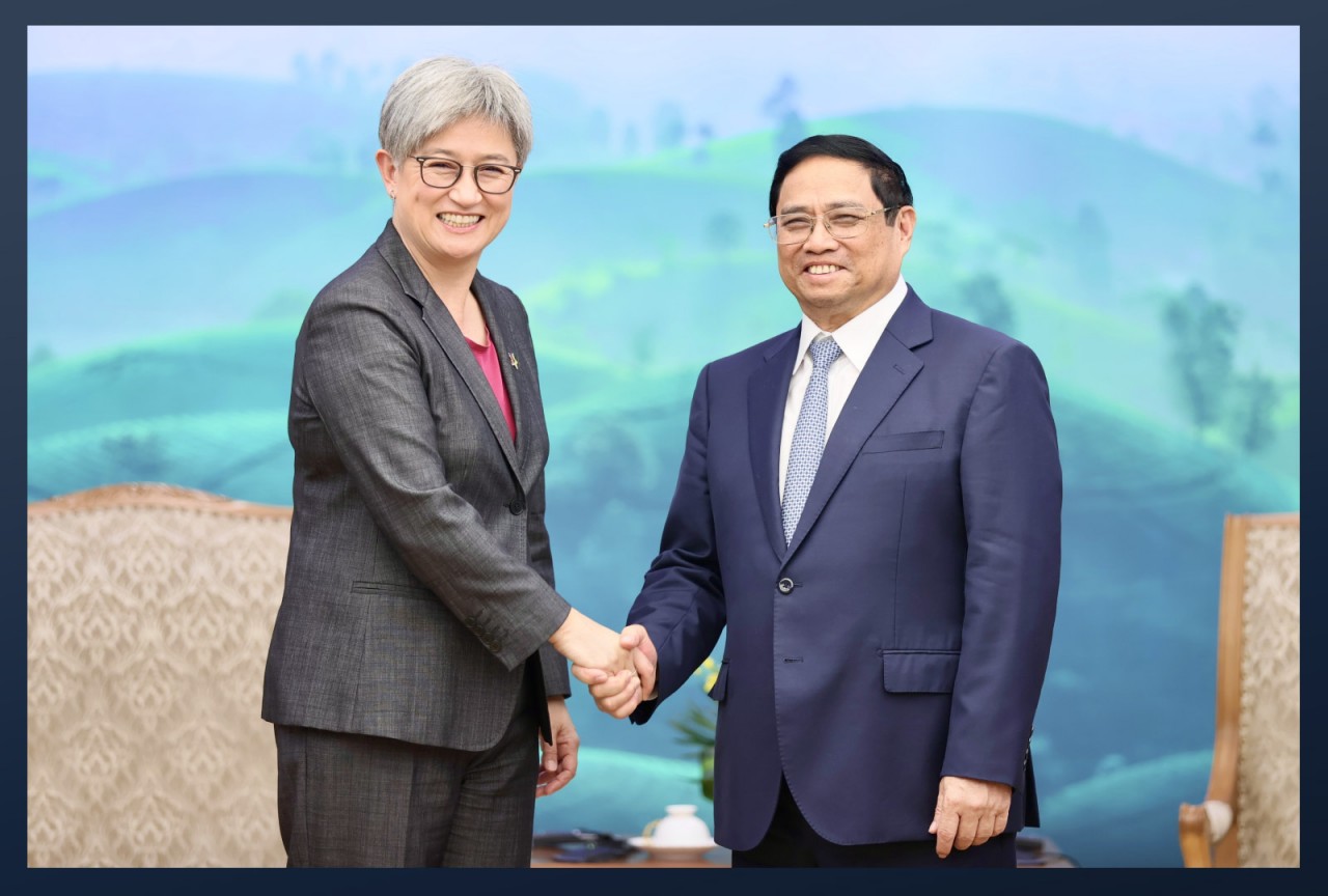 Thủ tướng Phạm Minh Chính tiếp Bộ trưởng Ngoại giao Australia Penny Wong.