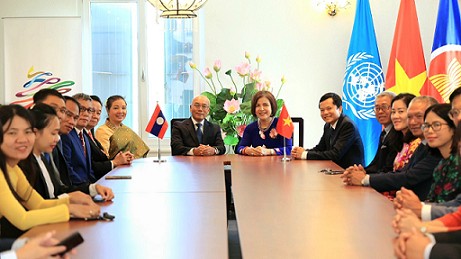 Thắt chặt tình đoàn kết đặc biệt 'có một không hai' giữa hai Phái đoàn Việt Nam và Lào tại Geneva