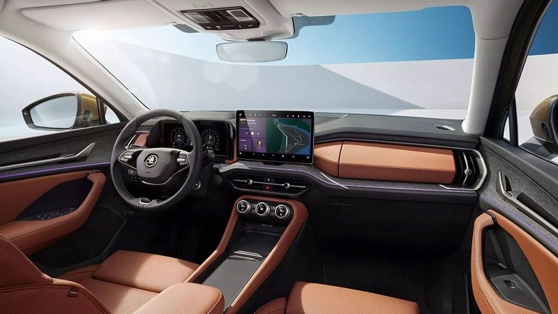 Lộ diện nội thất của Skoda Kodiaq 2024