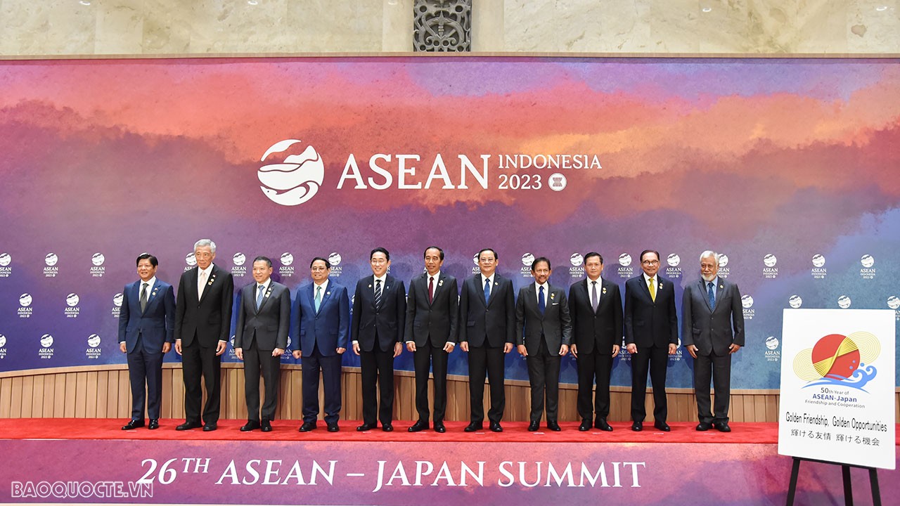 Sáng ngày 6/9, Thủ tướng Chính phủ Phạm Minh Chính đã cùng Lãnh đạo các nước dự các Hội nghị Cấp cao ASEAN-Nhật Bản lần thứ 26. (Ảnh: Anh Sơn) Sáng ngày 6/9, Thủ tướng Chính phủ Phạm Minh Chính đã cùng Lãnh đạo các nước dự các Hội nghị Cấp cao ASEAN-Nhật Bản lần thứ 26. (Ảnh: Anh Sơn)