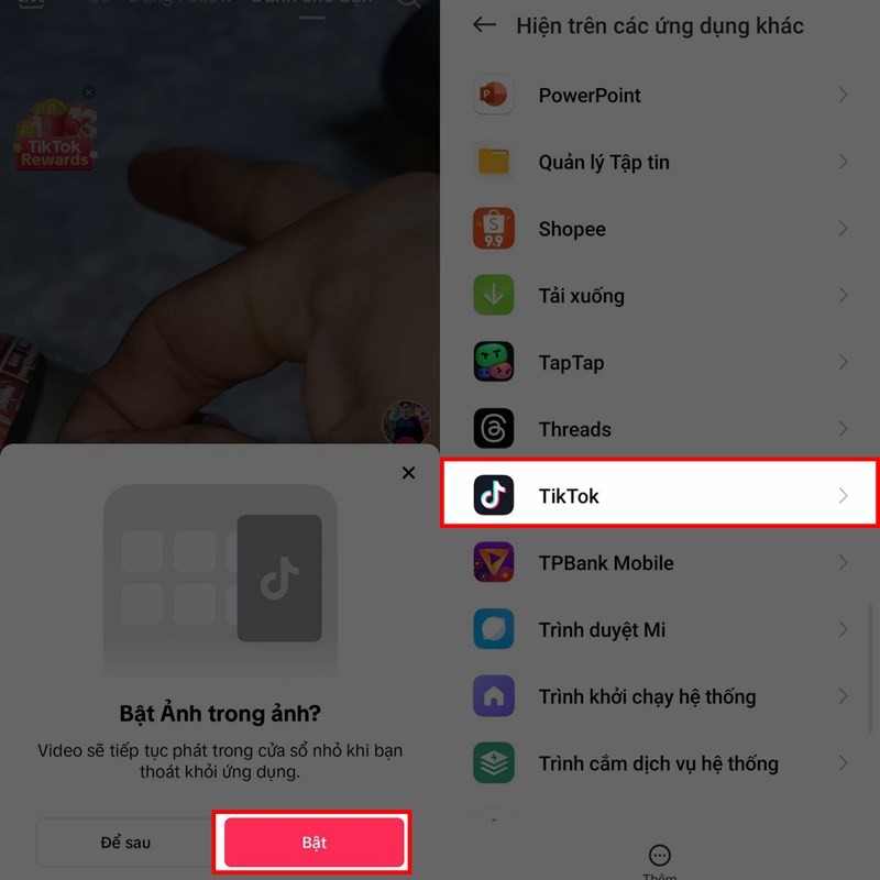 Hướng dẫn cách bật Picture in Picture trên TikTok để vừa xem vừa làm việc khác vô cùng tiện lợi Hướng dẫn cách bật Picture in Picture trên TikTok để vừa xem vừa làm việc khác vô cùng tiện lợi