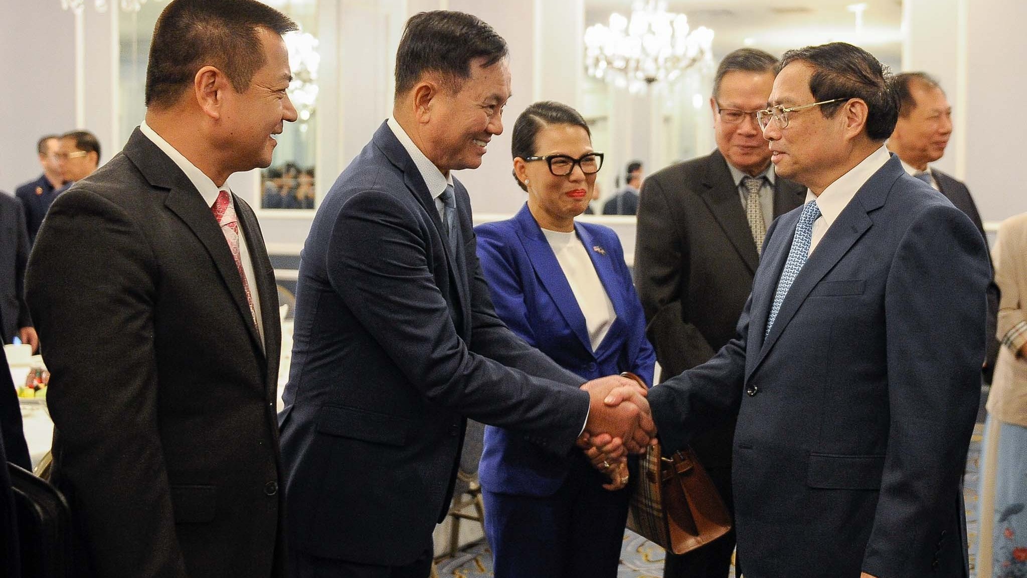 Thủ tướng Phạm Minh Chính ăn sáng làm việc với lãnh đạo các doanh nghiệp Việt kiều tiêu biểu tại San Francisco