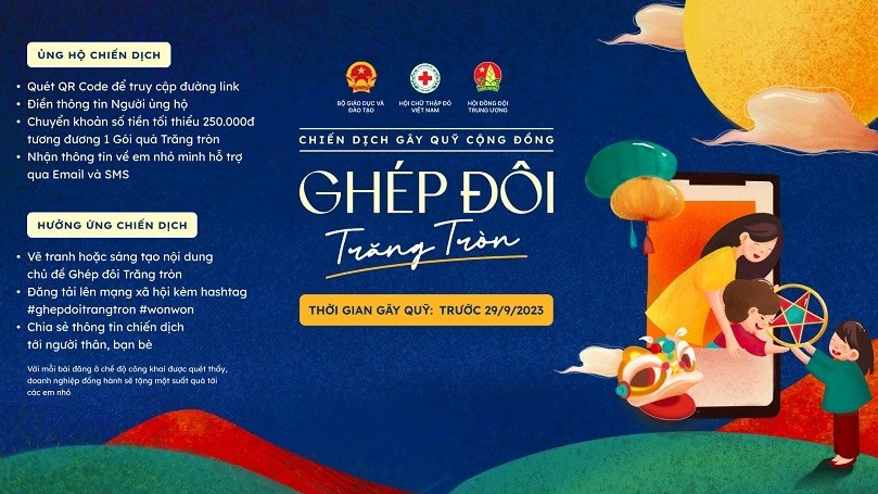 Phát động chiến dịch gây quỹ 'Ghép đôi trăng tròn'