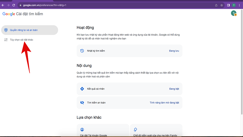 Hướng dẫn cách tắt Cuộn liên tục kết quả tìm kiếm trên Google