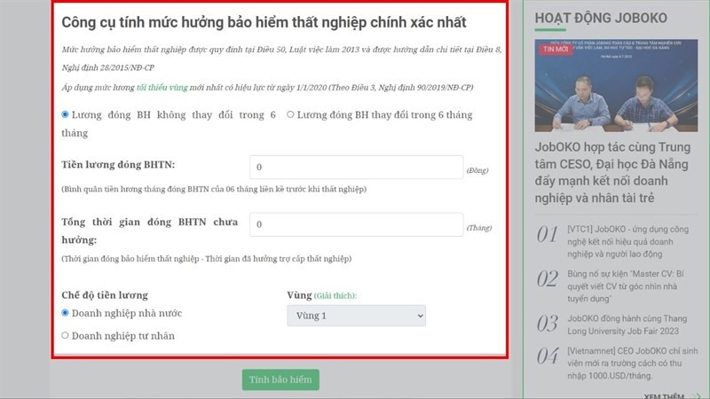 Cách tính bảo hiểm thất nghiệp online chính xác, ai cũng nên biết Cách tính bảo hiểm thất nghiệp online chính xác, ai cũng nên biết