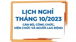 Lịch nghỉ tháng 10/2023 của cán bộ, công chức, viên chức và người lao động