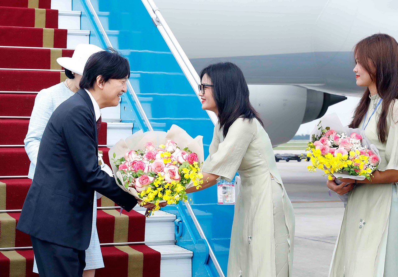 Lễ đón chính thức Hoàng Thái tử Nhật Bản Akishino và Công nương tại Phủ Chủ tịch