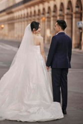 Á hậu Phương Anh chụp ảnh cưới ở Paris và chuyện hẹn hò lãng mạn bên chồng doanh nhân