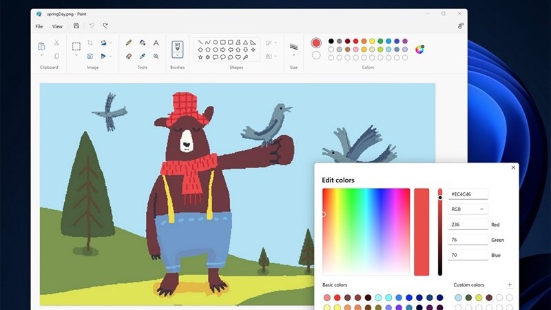 Microsoft cập nhật 2 tính năng mới cho phần mềm Paint sau 38 năm