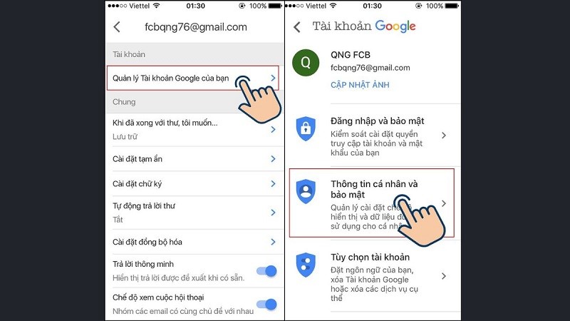 Hướng dẫn đổi tên Gmail trên điện thoại, máy tính đơn giản nhất