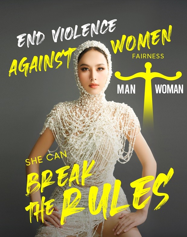 Đại diện Việt Nam Lê Nguyễn Ngọc Hằng mang thông điệp tôn vinh phụ nữ tham dự Miss Intercontinental 2023