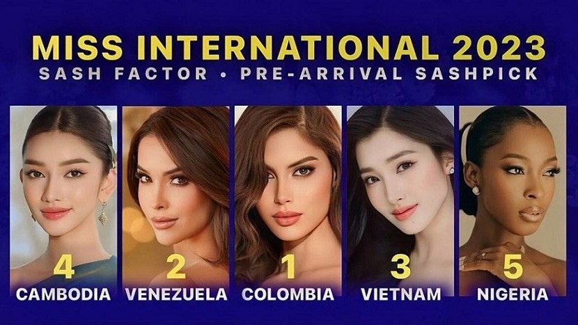 Á hậu Phương Nhi được dự đoán sẽ lọt top 3 Miss International 2023