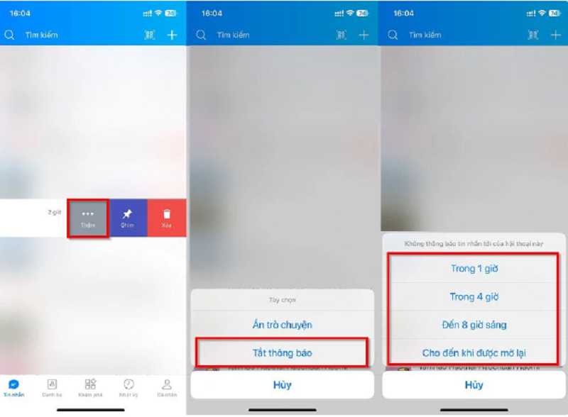 Cách tắt thông báo một người cụ thể trên Zalo để tránh bị làm phiền