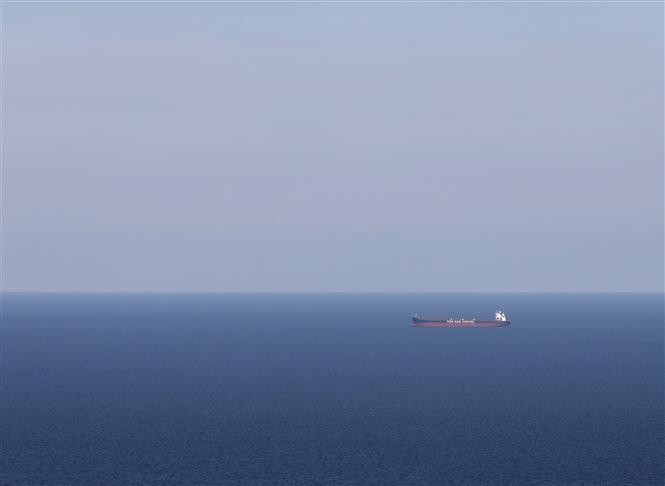 Tàu chở hàng Ying Hao 01 hướng tới cảng Pivdennyi của Ukraine ngày 22/9/2023. Ảnh: AFP/TTXVN