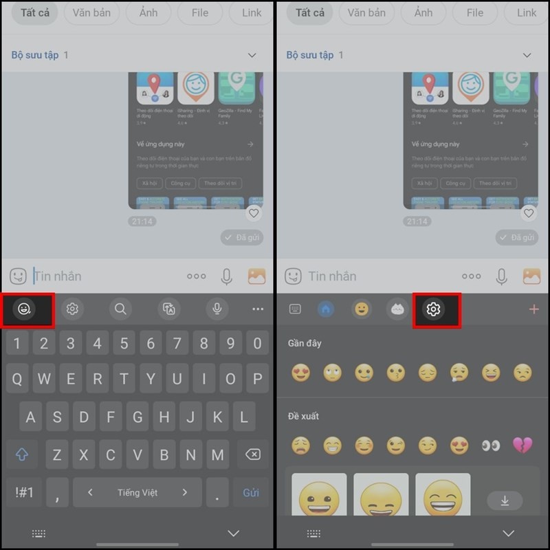 Hướng dẫn cách kích hoạt gift emoji trên điện thoại Android