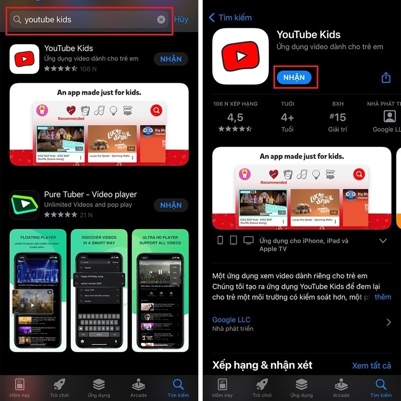 Hướng dẫn cách tải và cài đặt YouTube Kids cho trẻ em