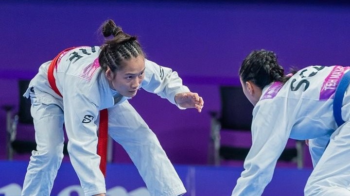 ASIAD 19: Đoàn thể thao Việt Nam có Huy chương đồng môn jujitsu hạng 48kg nữ