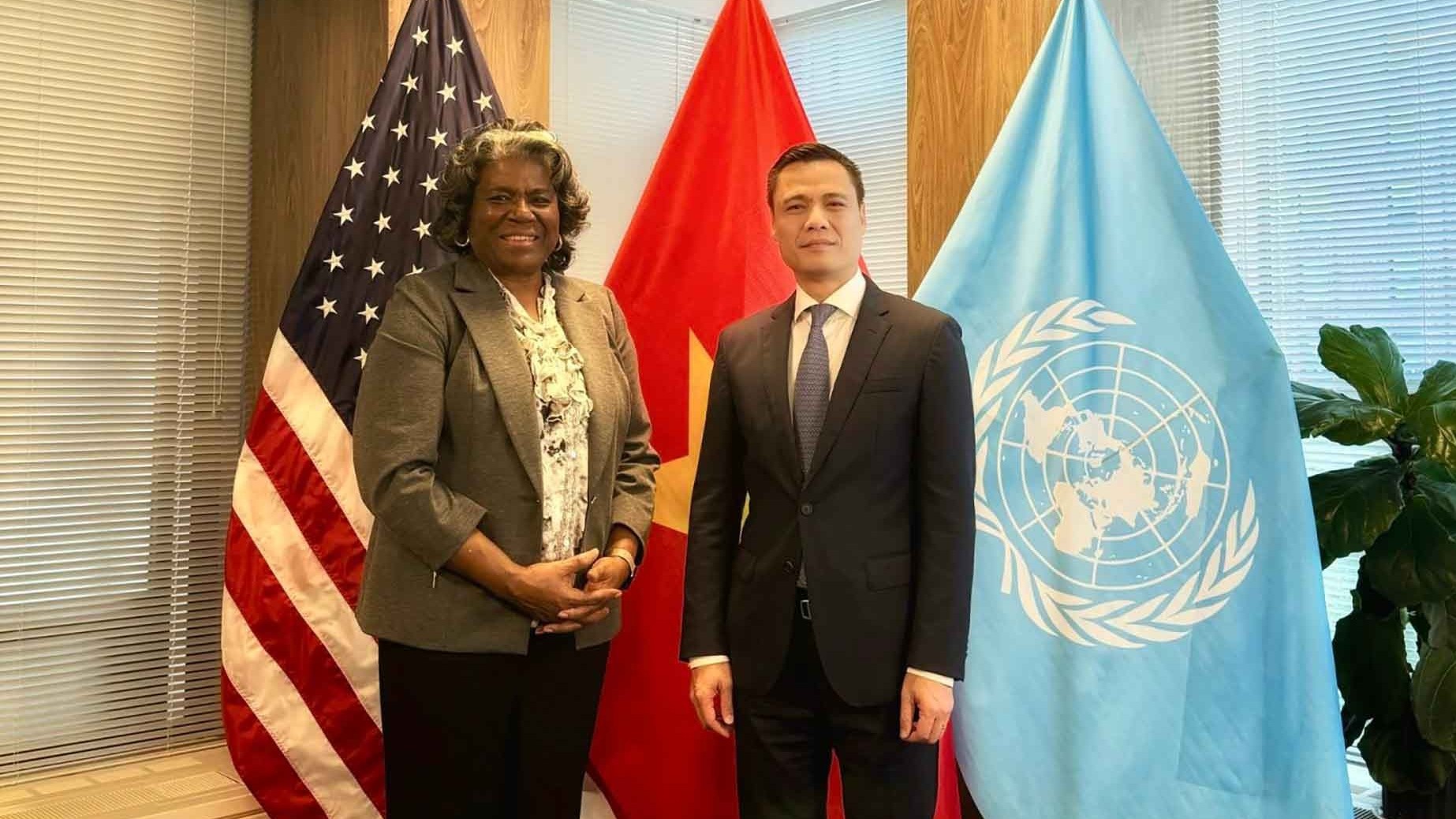 Việt Nam và Hoa Kỳ sẽ tăng cường hợp tác trong các vấn đề toàn cầu, triển khai các sáng kiến chung ở Liên hợp quốc