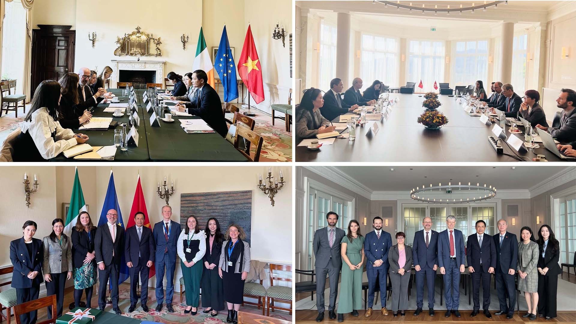 Thúc đẩy quan hệ giữa Việt Nam với Ireland và Thụy Sỹ