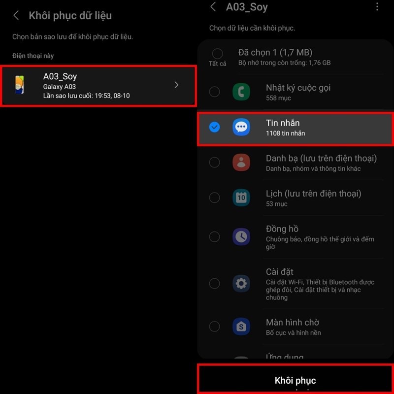 3 cách khôi phục tin nhắn SMS trên Samsung đơn giản và hiệu quả 3 cách khôi phục tin nhắn SMS trên Samsung đơn giản và hiệu quả