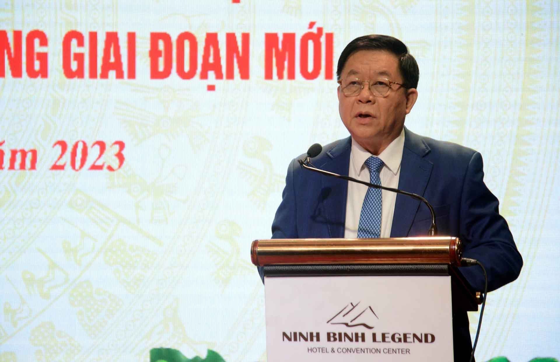 Đồng chí Nguyễn Trọng Nghĩa, Bí thư Trung ương Đảng, Trưởng ban Tuyên giáo Trung ương phát biểu kết luận Hội thảo. (Nguồn: TTXVN) Đồng chí Nguyễn Trọng Nghĩa, Bí thư Trung ương Đảng, Trưởng ban Tuyên giáo Trung ương phát biểu kết luận Hội thảo. (Nguồn: TTXVN)