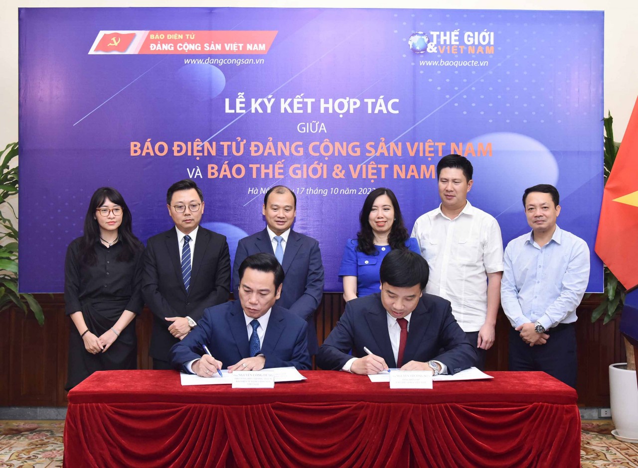 Báo Thế giới và Việt Nam và Báo điện tử Đảng Cộng sản Việt Nam ký bản ghi nhớ hợp tác Báo Thế giới và Việt Nam và Báo điện tử Đảng Cộng sản Việt Nam ký bản ghi nhớ hợp tác