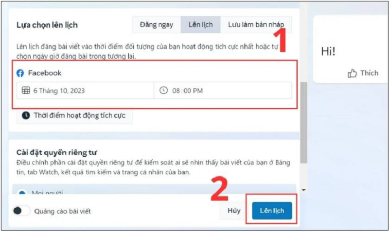 Cách hẹn giờ đăng bài trên Facebook nhanh chóng, đơn giản