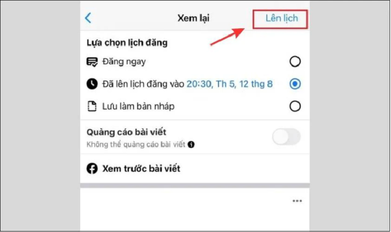 Cách hẹn giờ đăng bài trên Facebook nhanh chóng, đơn giản