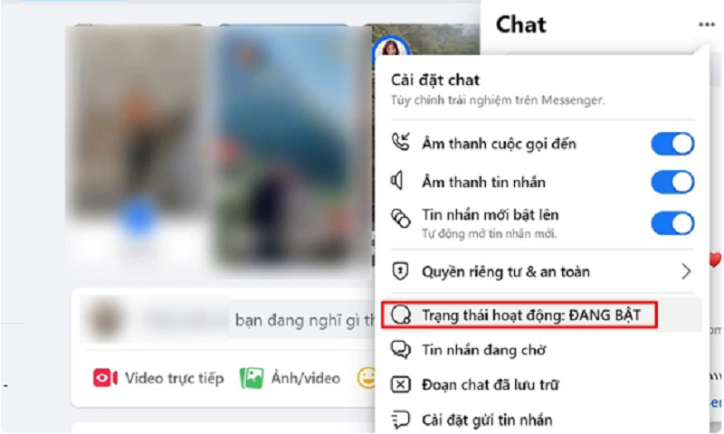 Tắt trạng thái online Facebook trên máy tính siêu đơn giản