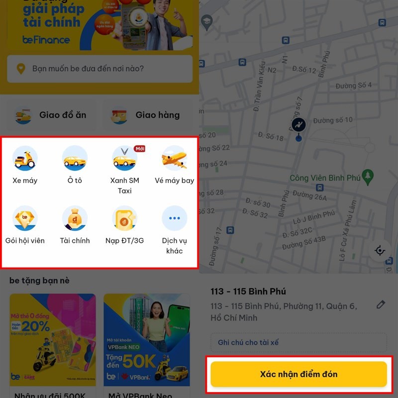 Đặt Be trên Zalo vẫn đầy đủ tính năng, siêu tiện lợi Đặt Be trên Zalo vẫn đầy đủ tính năng, siêu tiện lợi