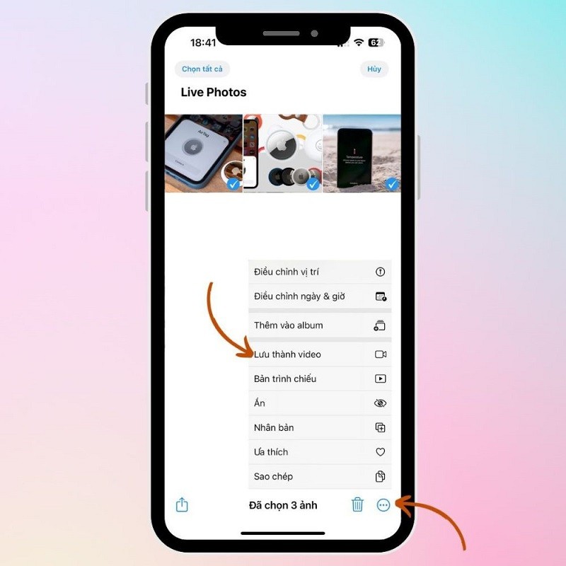 Biến Live Photos thành video trên iPhone 15 siêu đơn giản